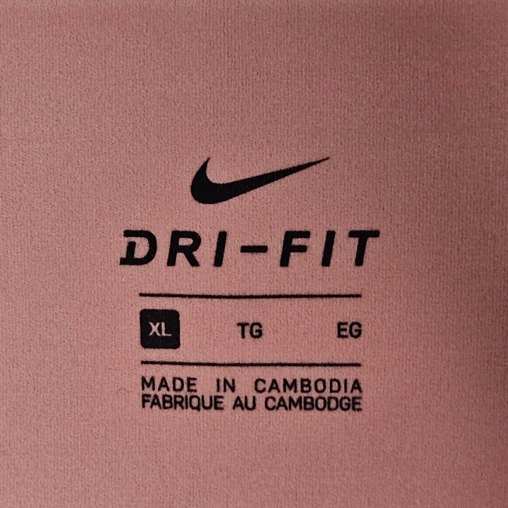 0097 Nike Dri-Fit Luxe Leggings Pink Ruffled Yoga Athletic Workout Activewear XL - Picture 5 of 10